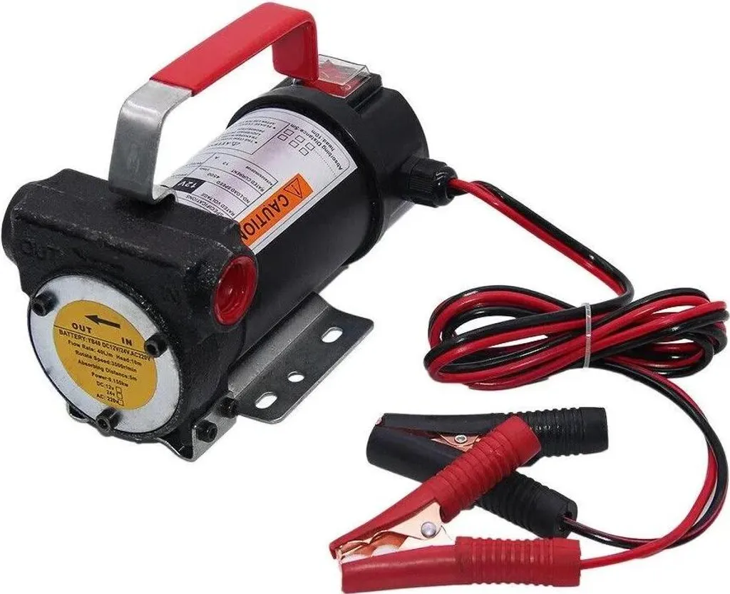 Pompe de ravitaillement diesel 12V pour engins de chantier et tracteurs