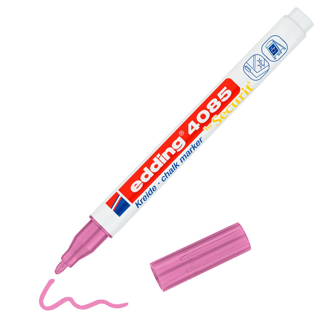 Edding Kreidemarker 4085, Metallic pink, Bullet, 1 Stück(e) Produktbild 