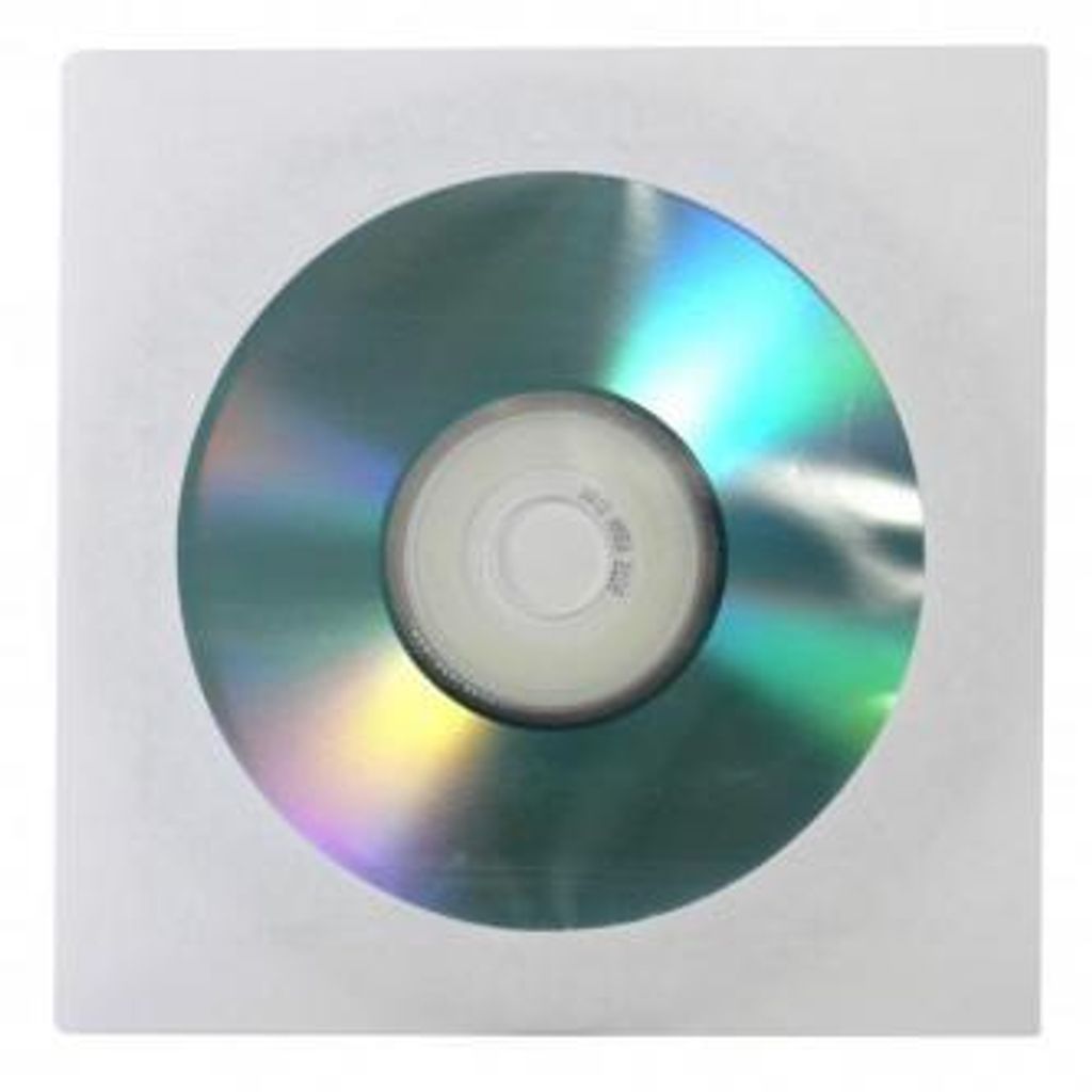 Papierová obálka s okienkom na CD/DVD, 100ks, biela Obrázok produktu 6