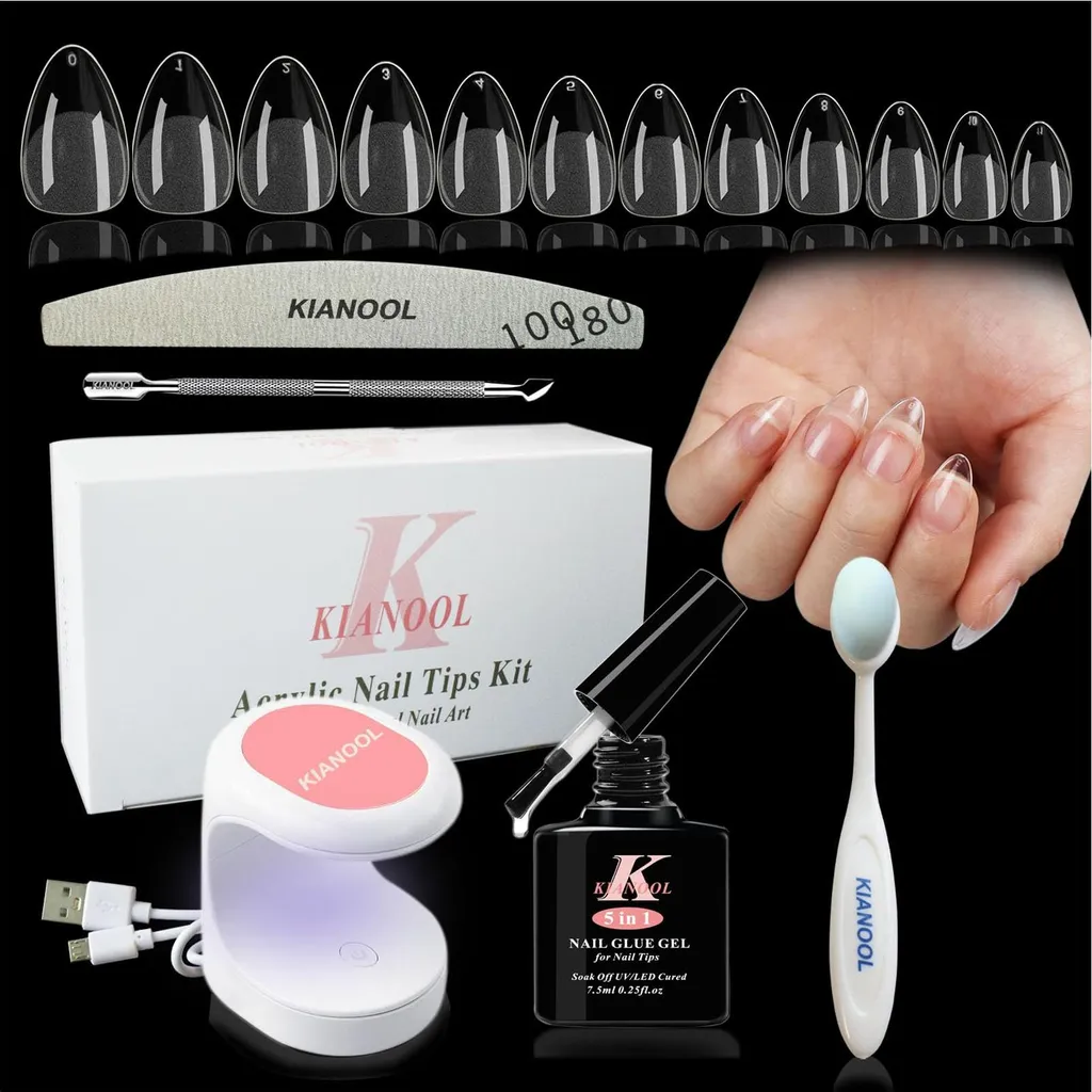 Kit Extension Ongles Américaine Gel avec Capsules Full Cover Transp.