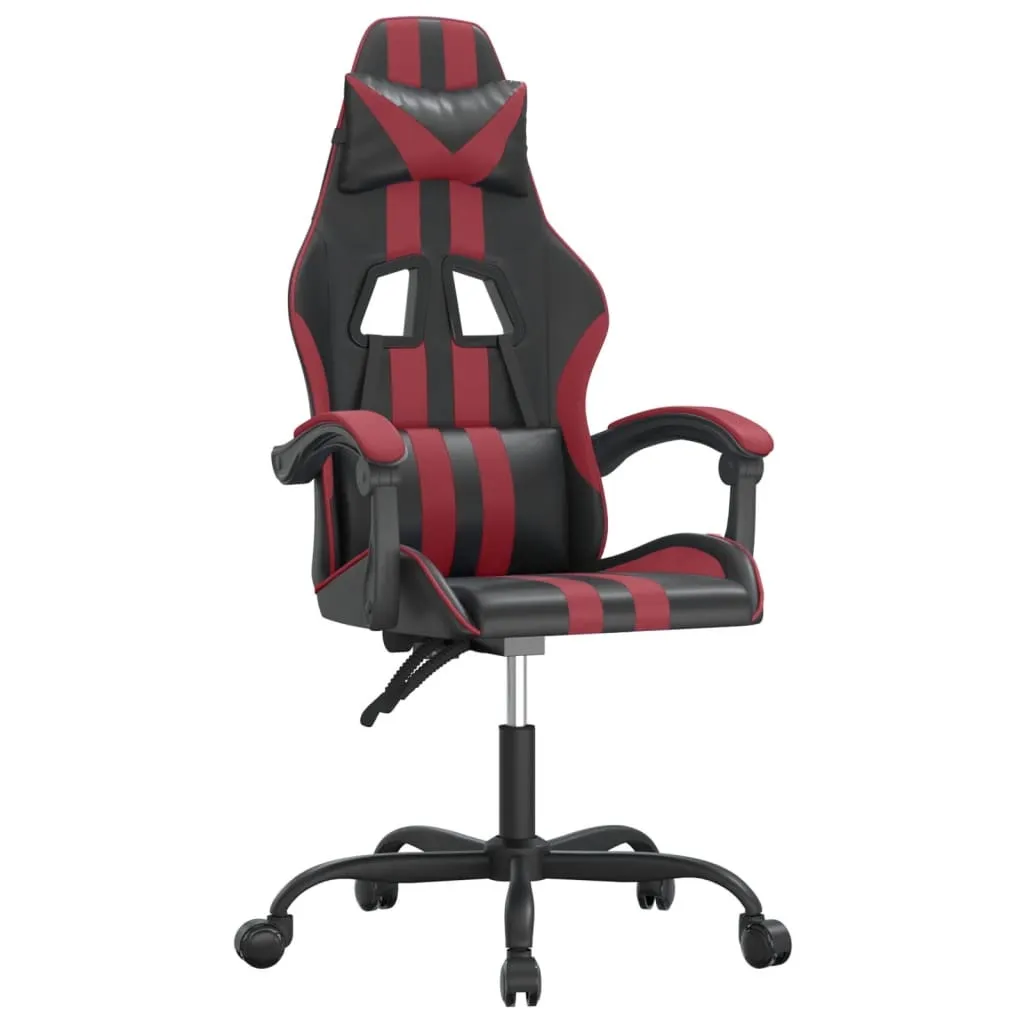 Sedia Gaming vidaXL Recensione e Prezzo | Similpelle Nero Rosso Vino