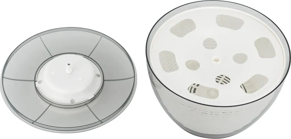 Essoreuse à salade électrique USB grande capacité en coloris blanc gris