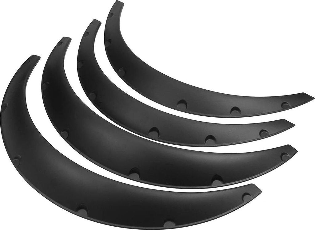 Universelle Radlaufverbreiterungen - Spritzschutz-Set 4 Stück - Schutzlippen für Kotflügel - Universelle Passform - Schützt vor Schmutz und Ste...