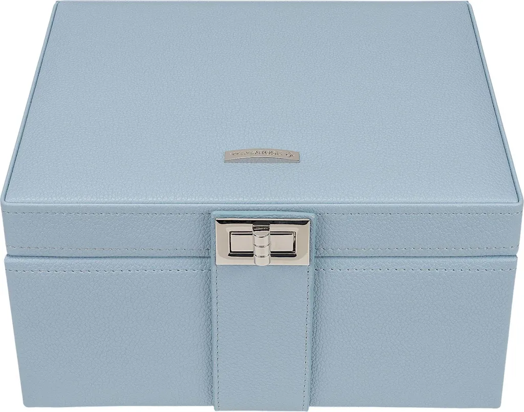 WINDROSE Marvella Boîte Bijoux Sky Bleu - Finition Velours et Rangement