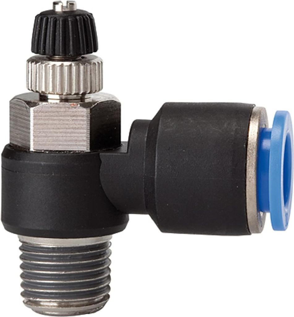 Riegler Drosselrückschlagventil »Blaue Serie«, Zuluftdros. R 1/2 a. ̃12mm