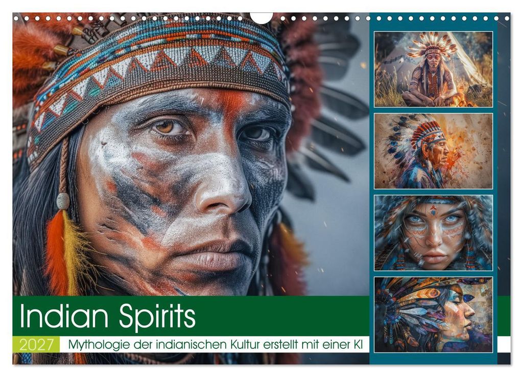 Indian Spirits (Wandkalender 2027 DIN A3 quer), CALVENDO Monatskalender