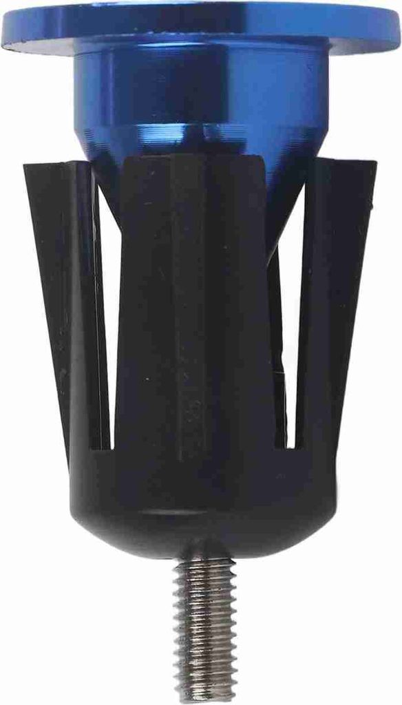 1 Paar Aluminium-Legierung Fahrrad Lenker Griff Bar End Plug Cap Teile (blau)