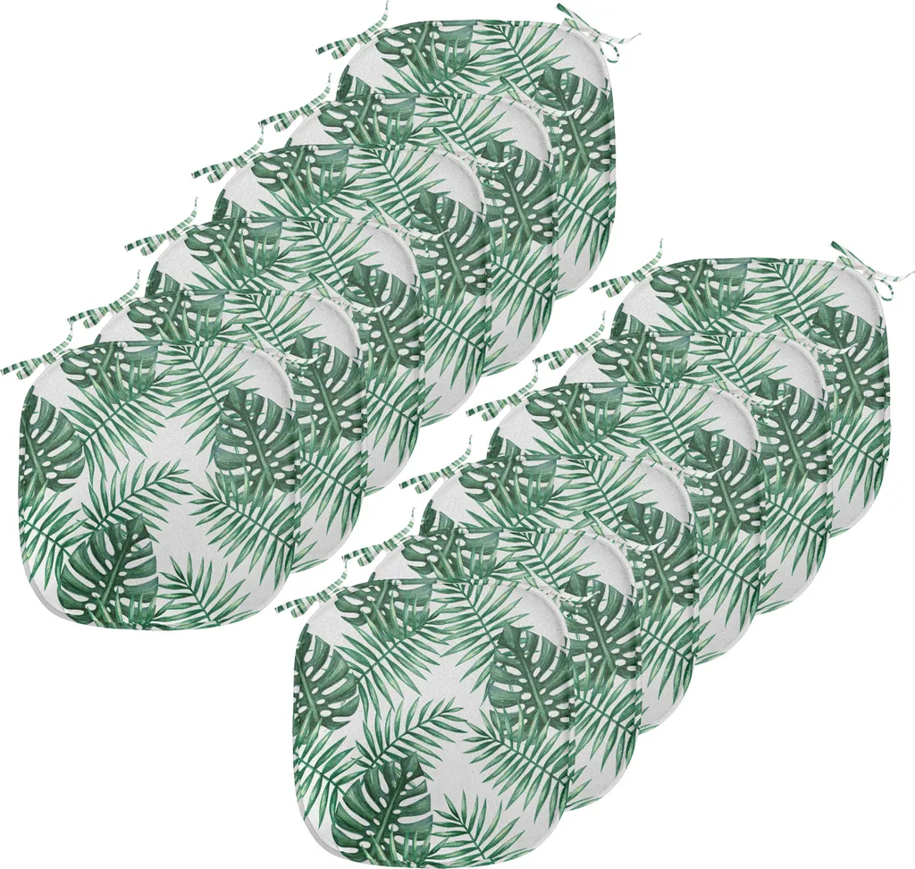 ABAKUHAUS Cuscini Sedie 12 Pezzi Palm Mango - Impermeabili 40x40