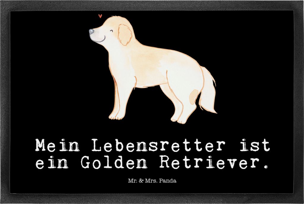 Mr. & Mrs. Panda Fussmatte Golden Retriever Lebensretter 50 Produktbild 
