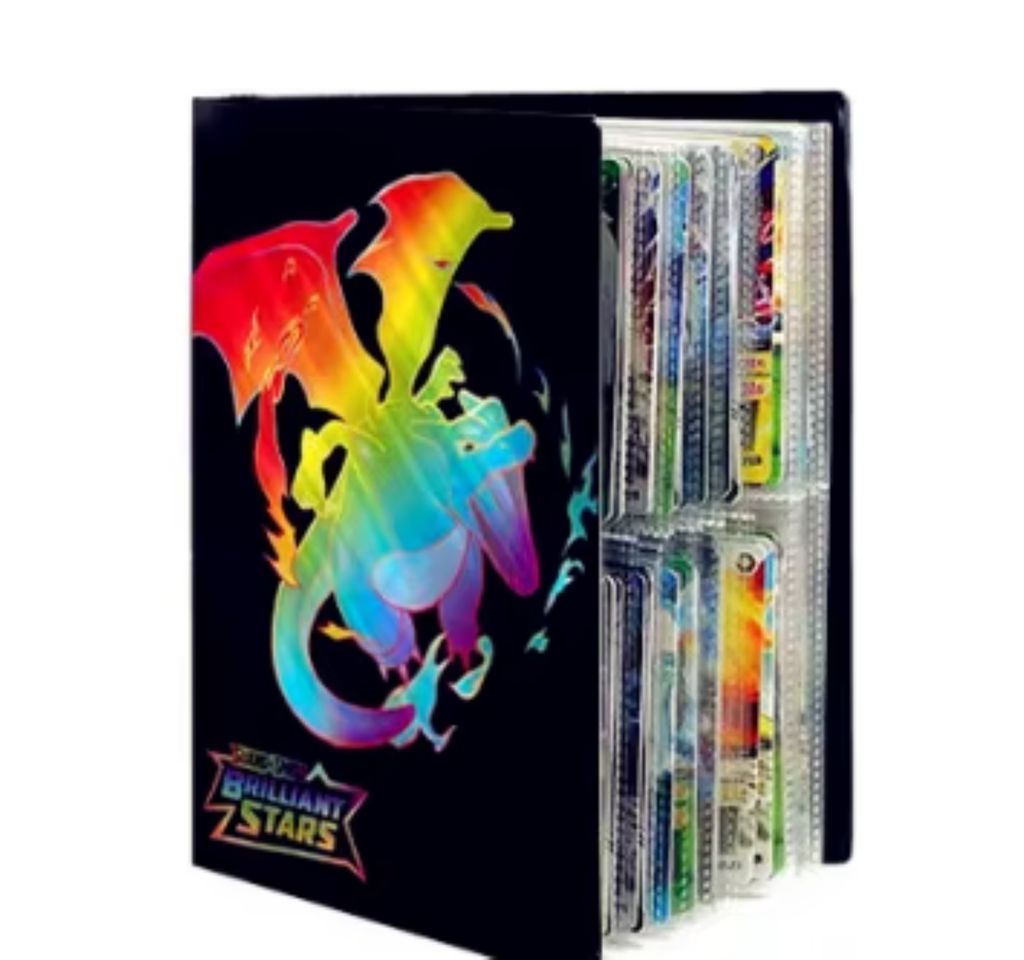 Pokemon Sammelalbum Glurak – Schimmernde Sammelmappe für Produktbild 