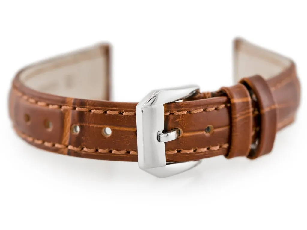 Cinturino 12mm Pelle Marrone per W64 | Design Sottile e Moderno