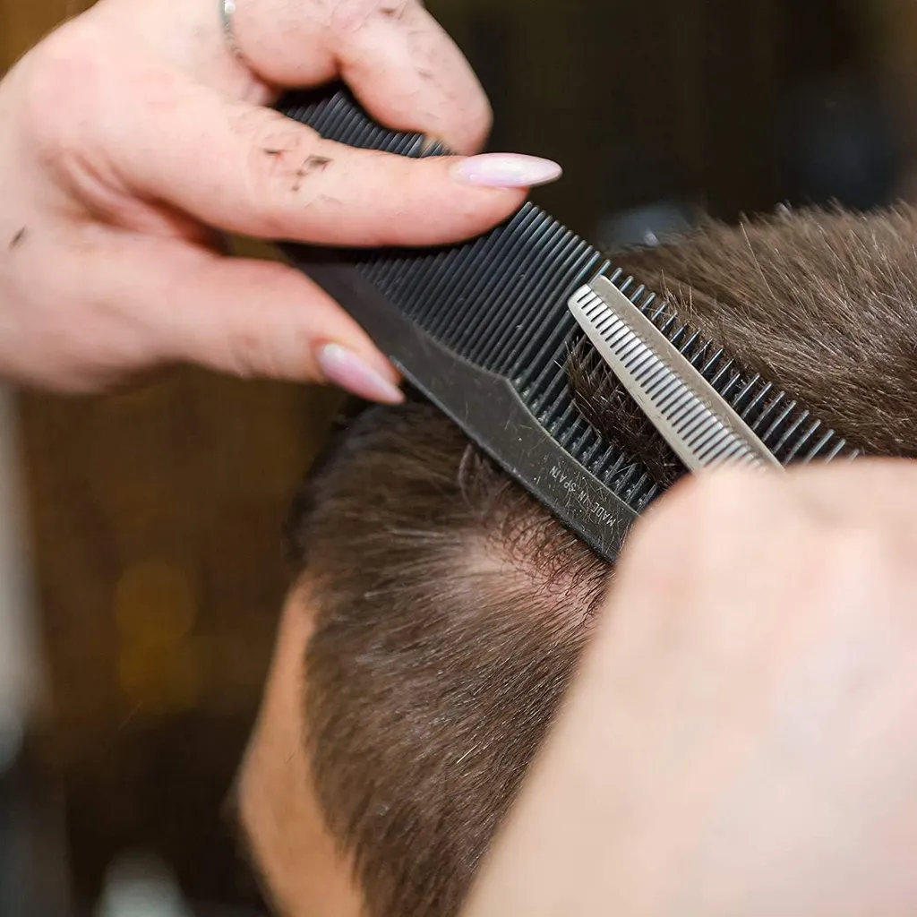 Set de ciseaux de coiffure professionnels 5,5 pouces avec étui de luxe - 2