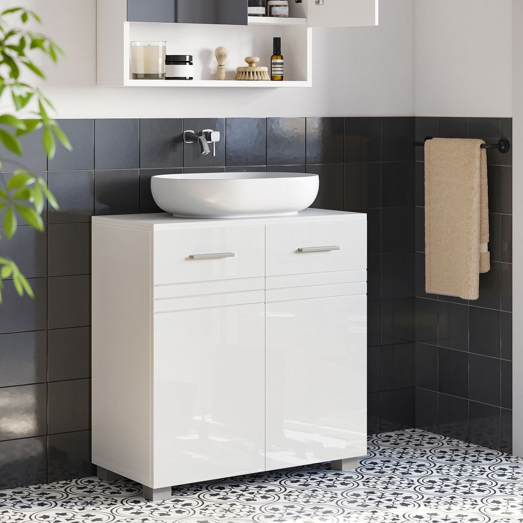 VASAGLE Waschbeckenunterschrank, Badezimmerschrank mit Produktbild 