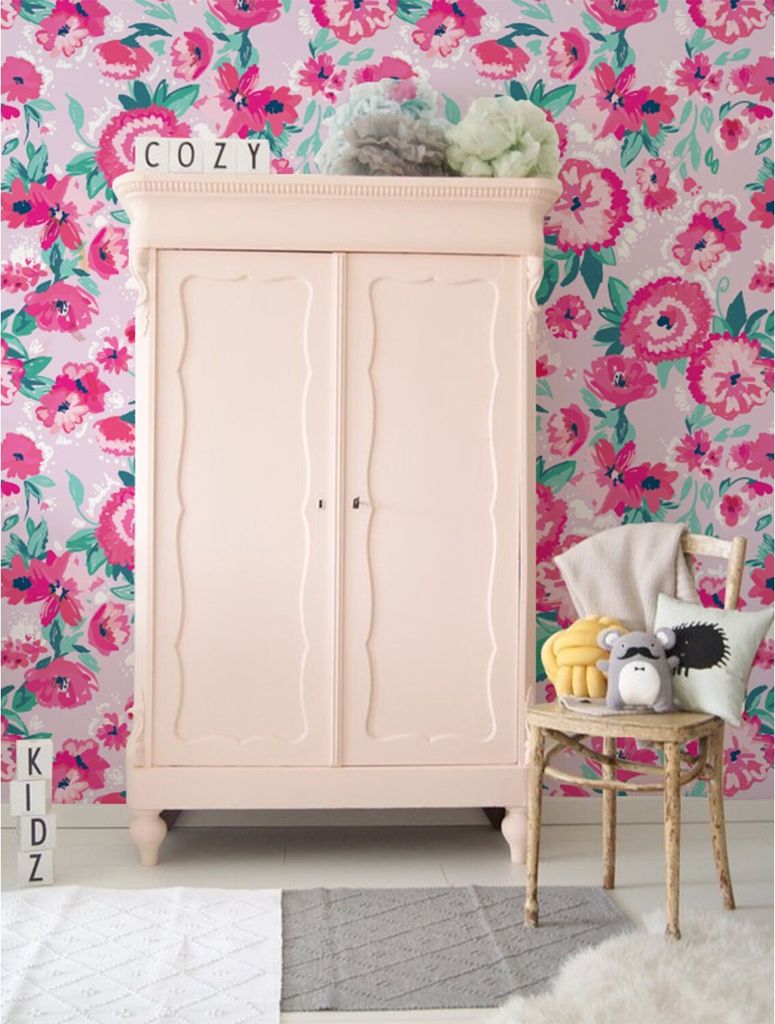 Coloray Fototapete 104x70 cm Latextapete Magicstick - Helle Blumenblumenwiese