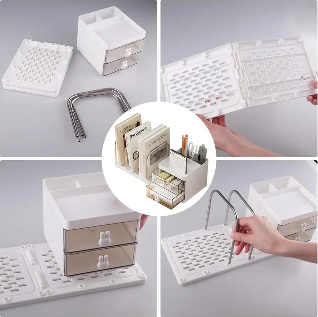 Rangement Bureau Multifonctionnel Allecto Premium avec Porte-stylo