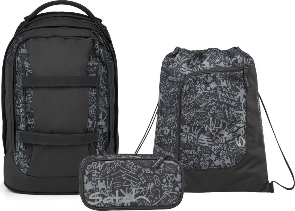 Satch, Schulrucksack-Set PACK Street Ink 3-teilig, ab 5. Produktbild 