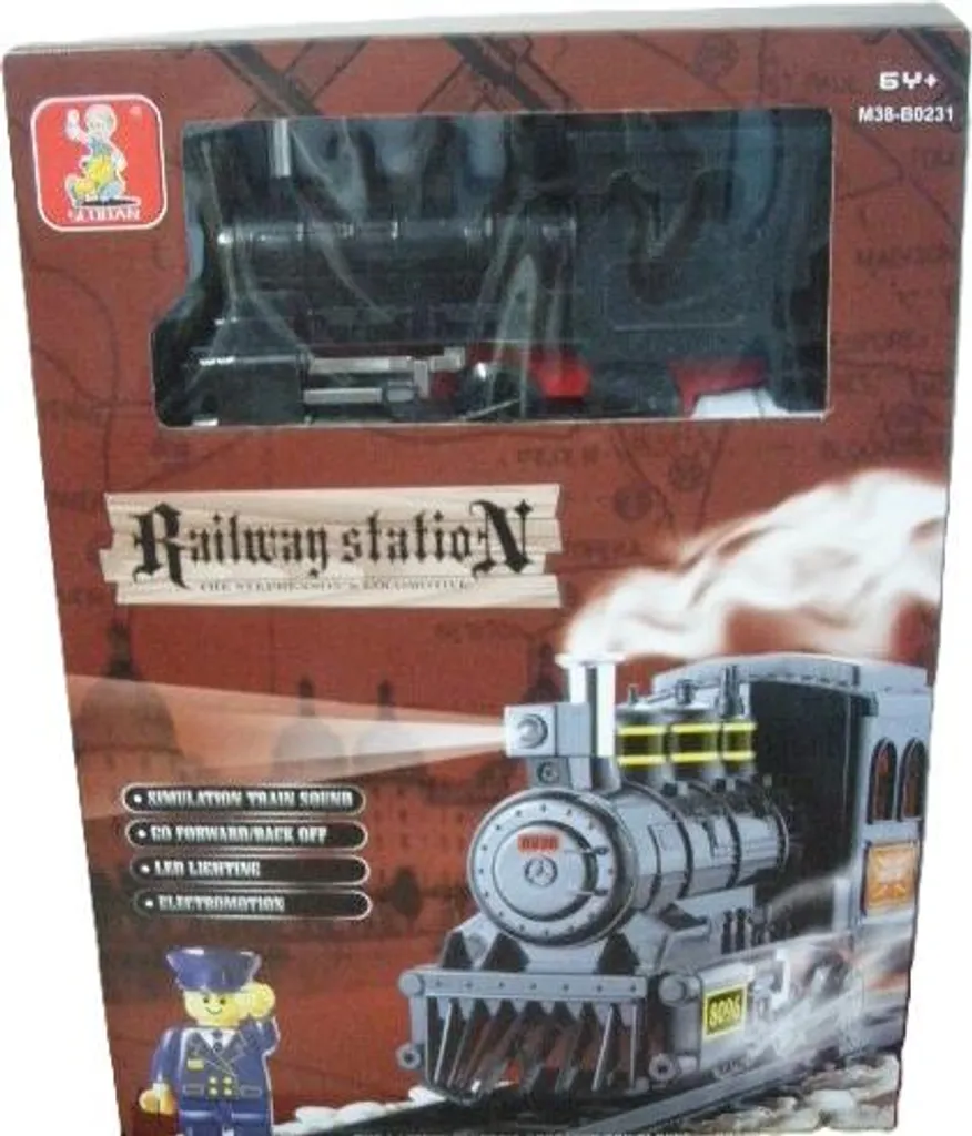 Jeu de construction train Sluban 519545 avec rails pour jouer au salon