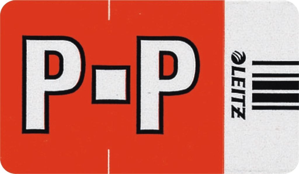 Orgacolor Buchstabensignal P VE=10x250 Stück rot