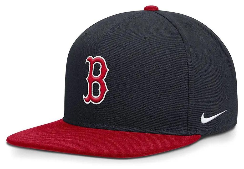 Nike Mlb Boston Red Sox Nb09 Dri-fit Pro Structured Square Bill Kappe Schwarz M-L Schwarz M-L