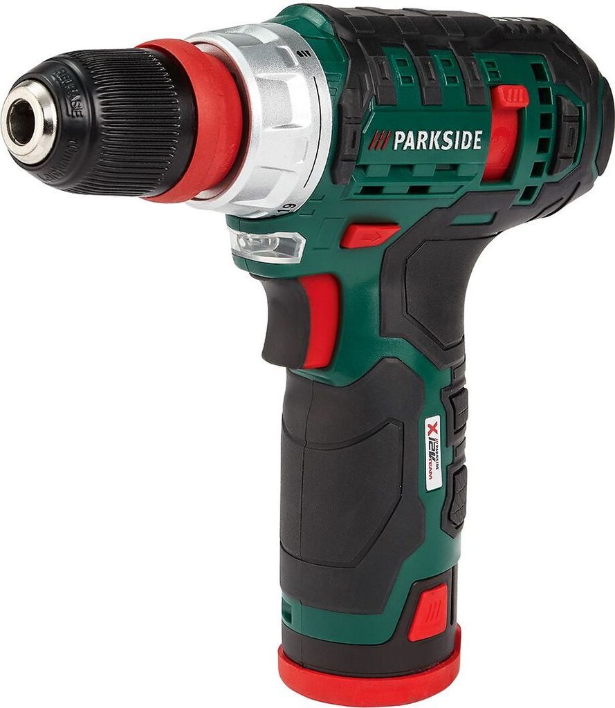 PARKSIDE Akku-Bohrschrauber »PBSA 12 C2«, 12-V-Lithium-Ionen-Akku, mit LED-Lampe