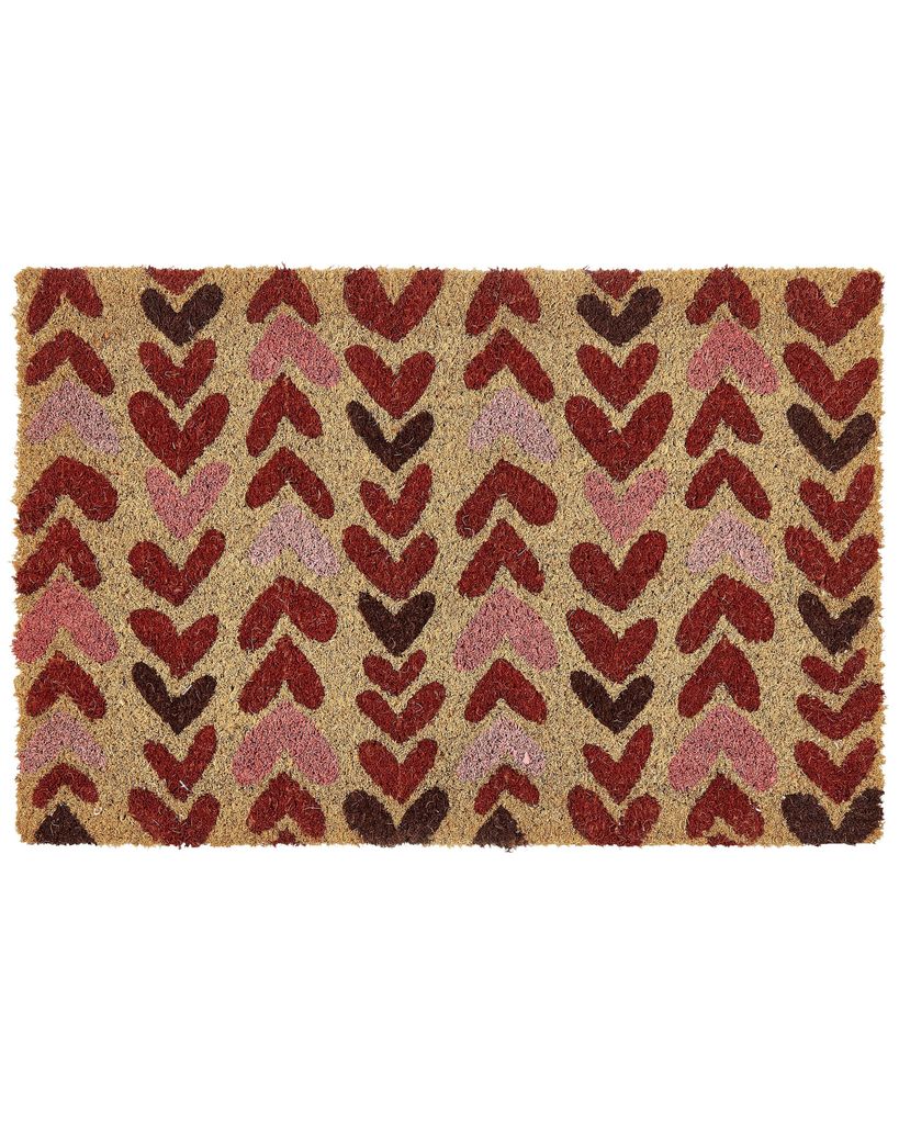 BELIANI Rohožka prírodné kokosové vlákno 40 x 60 cm PVC Obrázok produktu 