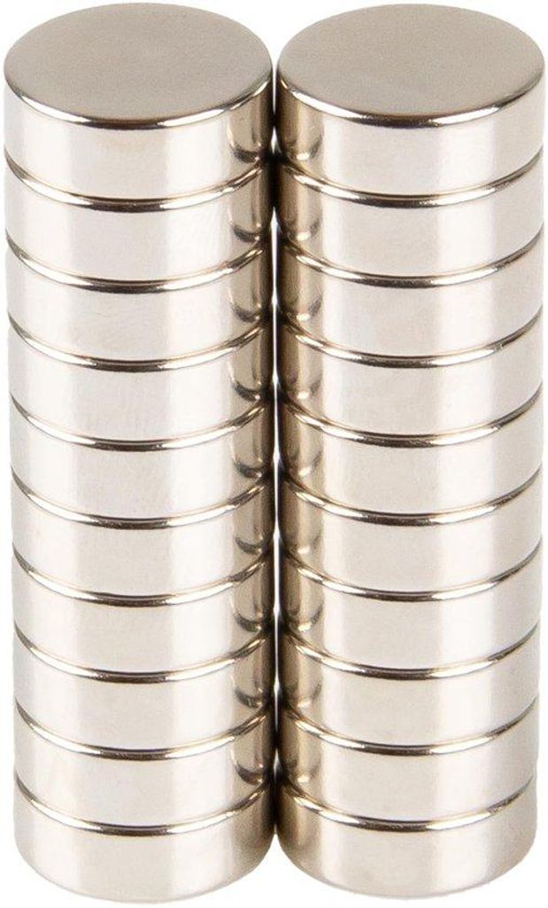 20er Sterne Neodym-Magnet-Satz | 15 x 5 mm | starke Schiebemagnete für Tafeln, Kühlschränke