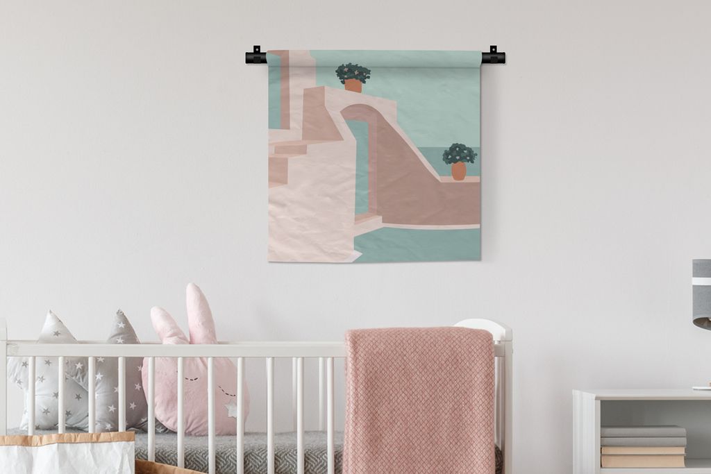 MuchoWow® Wandteppich Wandbehang Sommer - Zuhause - Produktbild 