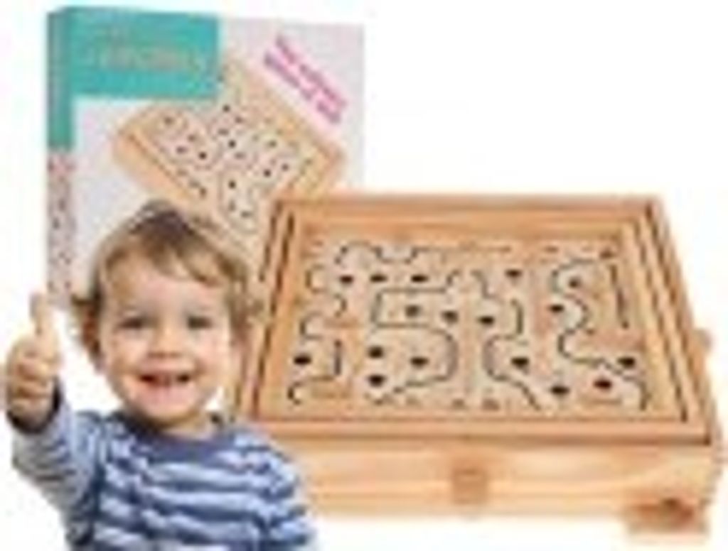 Arcade-Spiel mit Labyrinth aus Holz