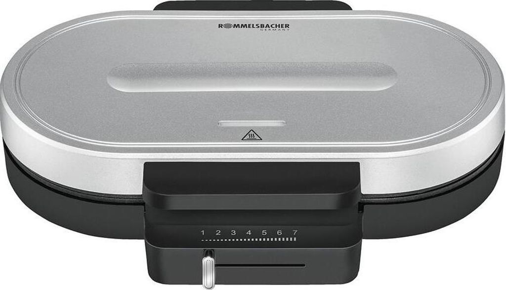 Rommelsbacher WA 1250 Waffeleisen 2 Waffel(n) 1250 W Silber Produktbild 
