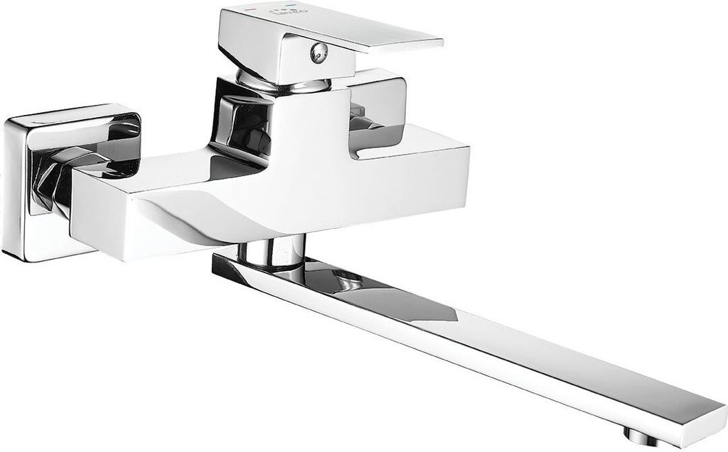Miscelatore per lavello design per montaggio a parete cromo Immagine del prodotto 