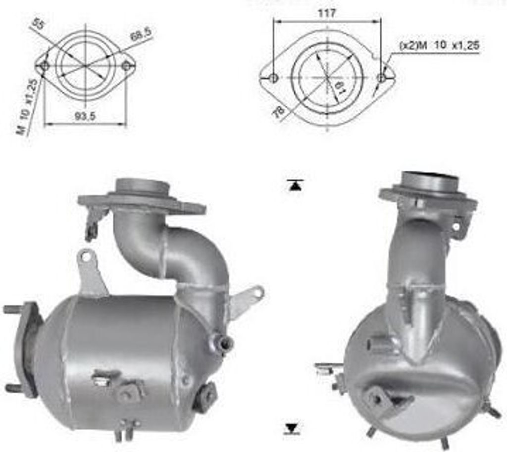 VEGAZ TK-330 Dieselpartikelfilter DPF für TOYOTA Auris Kombi (E18) Euro 5 Abgasanlage Diesel