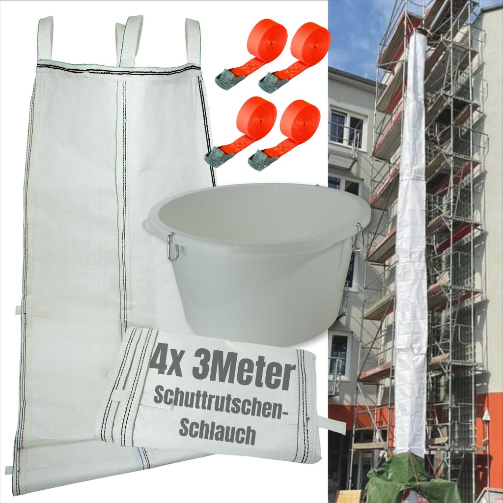 Žlab na suť 12 m | Flexibilní hadice 4 X 3 m, vysoká Obrázek produktu 