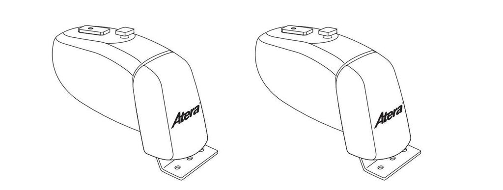 ATERA Dachträgerfuß 044146 für VW CRAFTER 30-50 Kasten (2E) 290mm 162mm 96mm 1,5 2.5kg