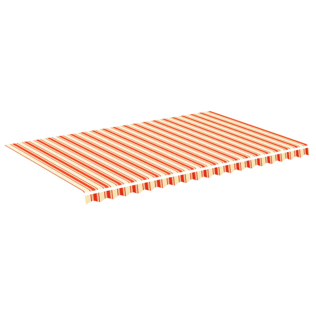 Tenda da sole gialla e arancione 5x3 m