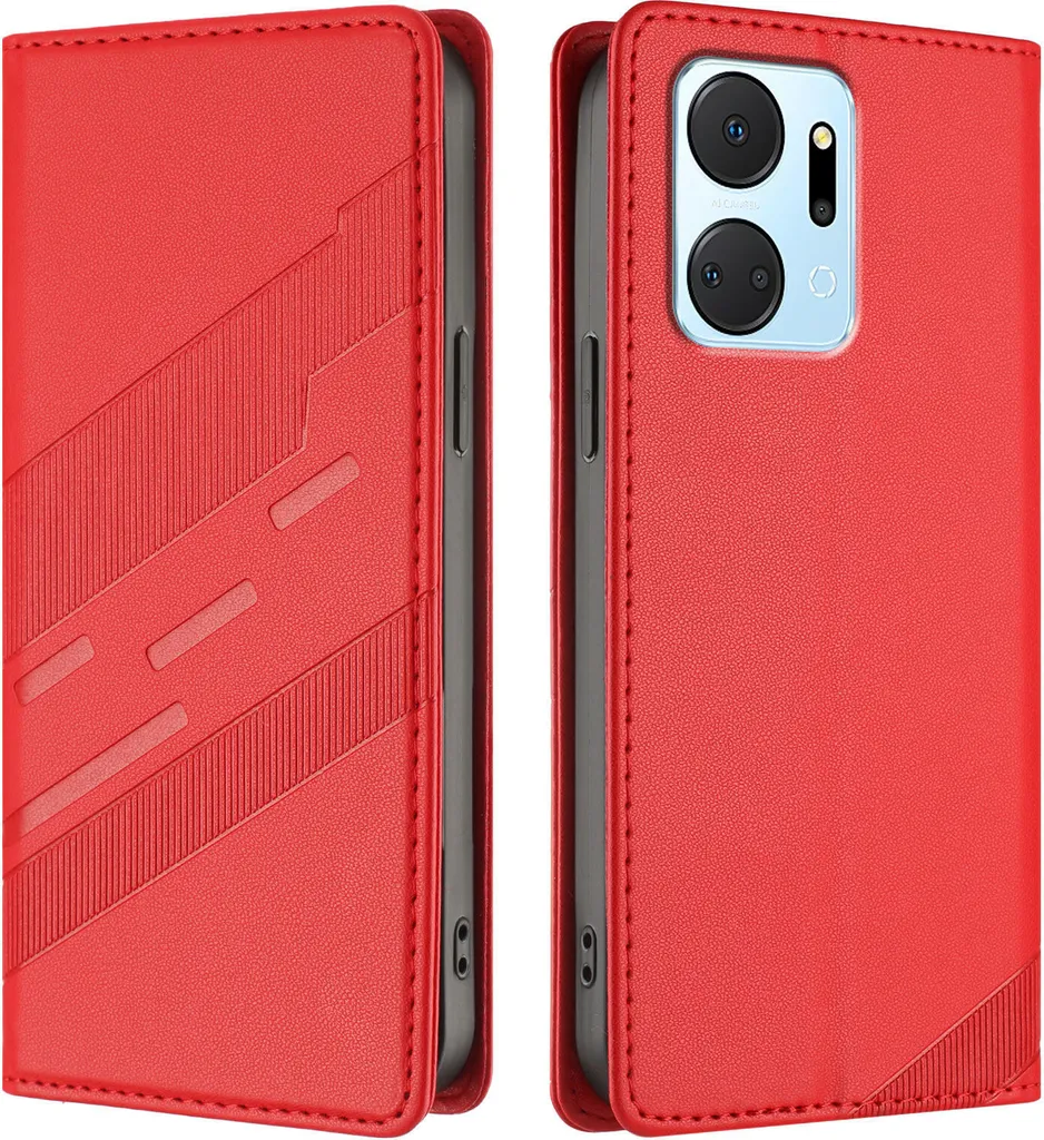 Offerta Custodia Honor X7A Rossa | Wallet Case Multifunzione - Ultimi Pezzi
