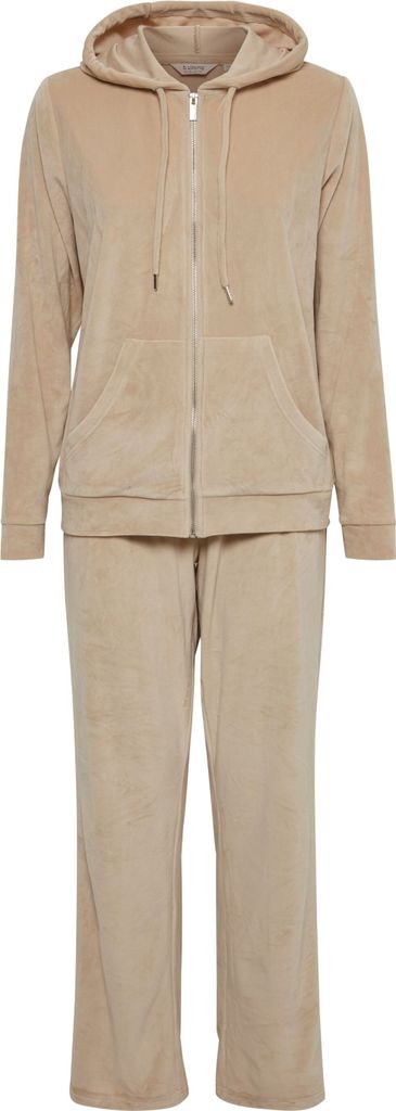 b.young BYMita Damen Jogginganzug 2er Set Freizeitanzug Trainingsanzug mit Kapuze Reißverschluss Kängurutasche Tunnelzug Regular fit