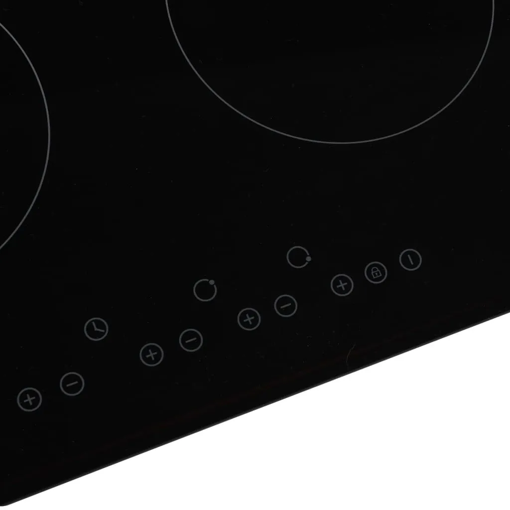 Plaque de cuisson vitrocéramique 4 feux encastrable commande tactile