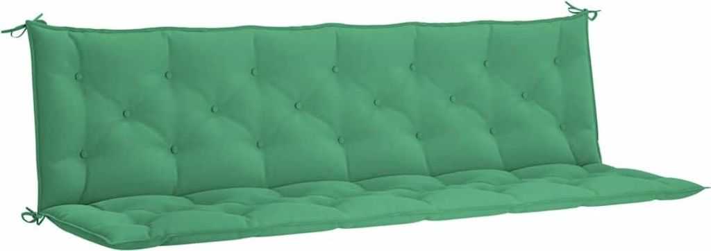 vidaXL Polštář na zahradní lavici zelený 200x(50+50)x7 cm Obrázek produktu 