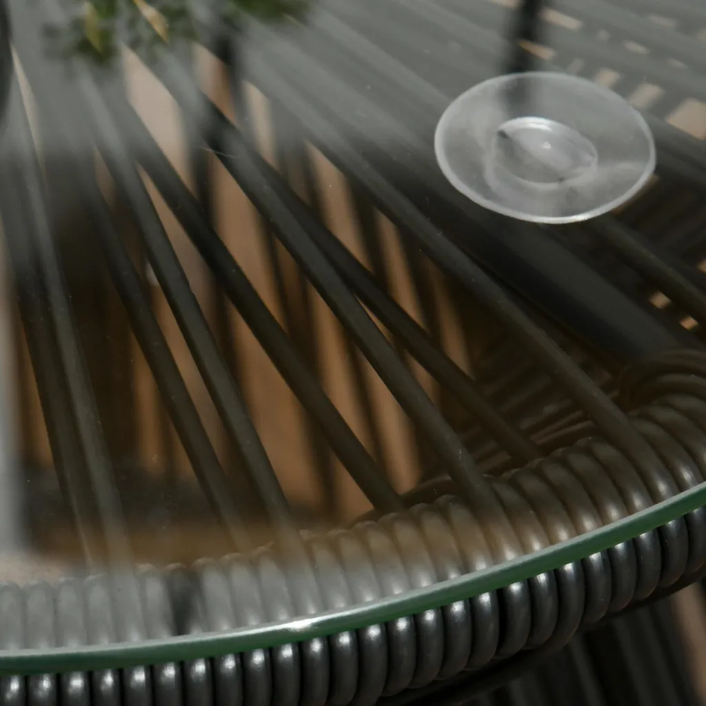 Petite table de bistrot pour balcon et jardin avec design ajouré chic - 7
