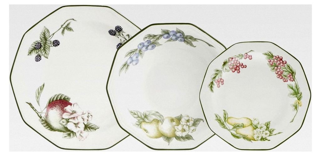 Victorian Orchard Keramikgeschirr, 12-teilig für 4 Personen