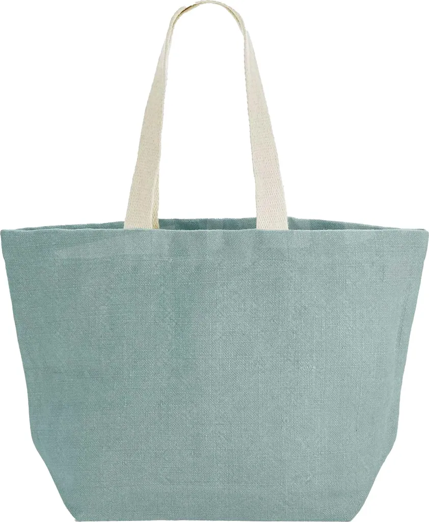Borsa Shopper Westford Mill BC7233 Juta Eco-Friendly Turchese