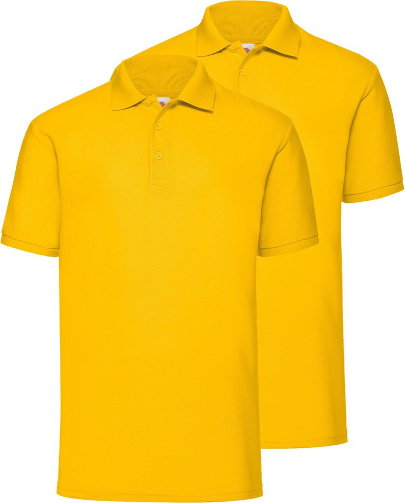 Doppelpack Fruit of the Loom 65/35 Polo + GRATIS MyShirt Stoffbeutel