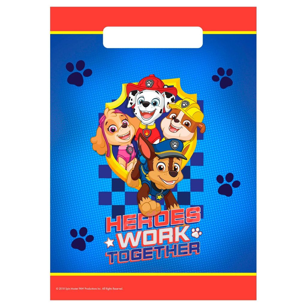 Paw Patrol|amscan 8 Partytüten Paw Patrol