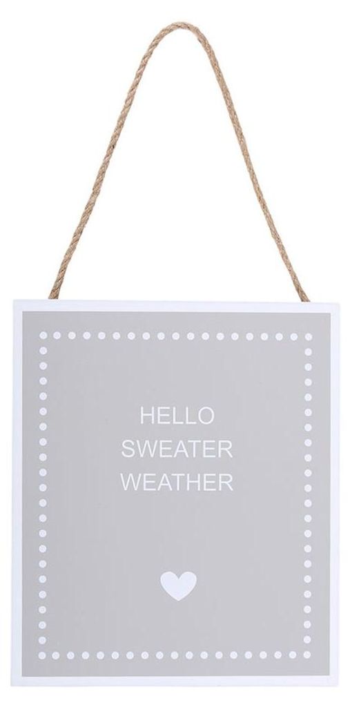 Something Different - "Hello Sweater Weather" Hängeschild SD10961 (Einheitsgröße) (Braun)