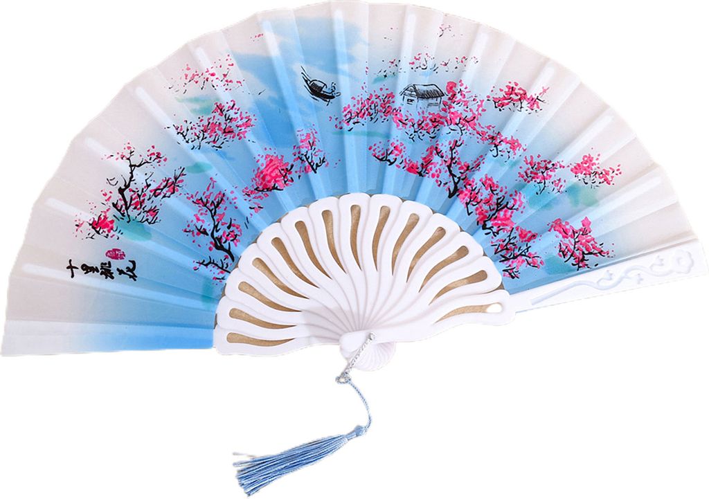 Klapperlüfter glänzende Textur Schöne verschiedene Stile glatte Oberfläche feine Verarbeitungsdekoration Oxford Stoff Chinesischer Stil Handhel...