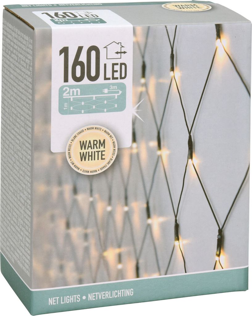 1.03 Netzbeleuchtung 160 LED - warmweiß