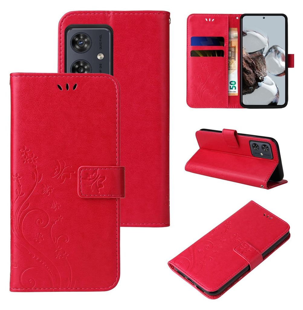 Handyhülle für Motorola Moto G54 Floral Blumen Produktbild 