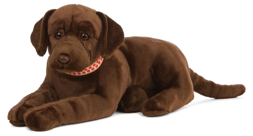 Living Nature Plüschtier Giant Chocolate Lab Hund 60cm Produktbild 