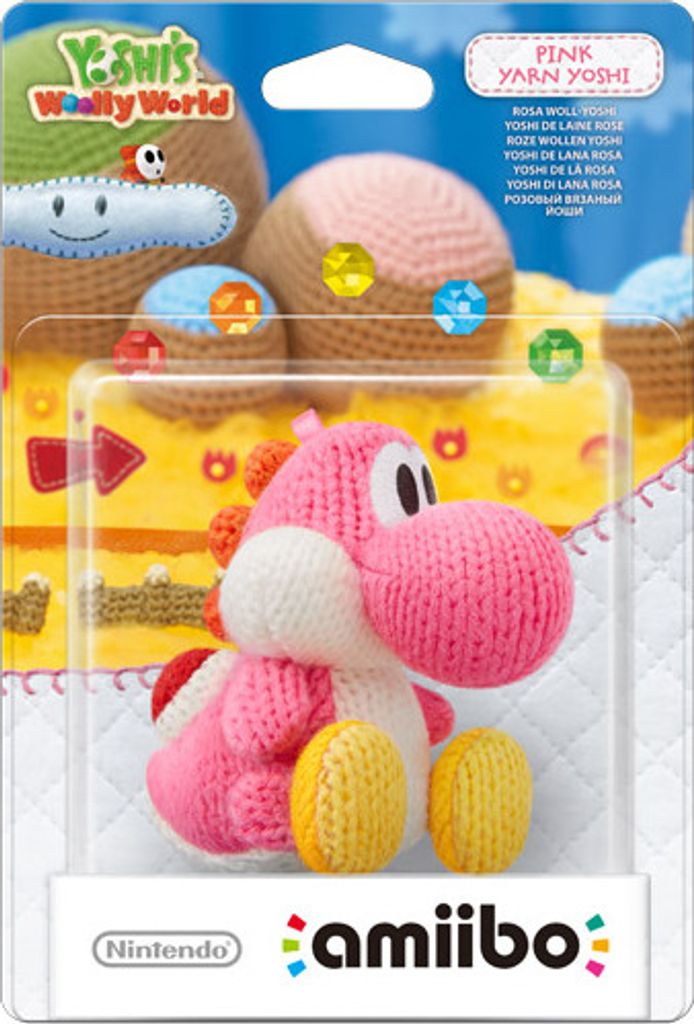 amiibo Figur Woll-Yoshi Pink Produktbild 
