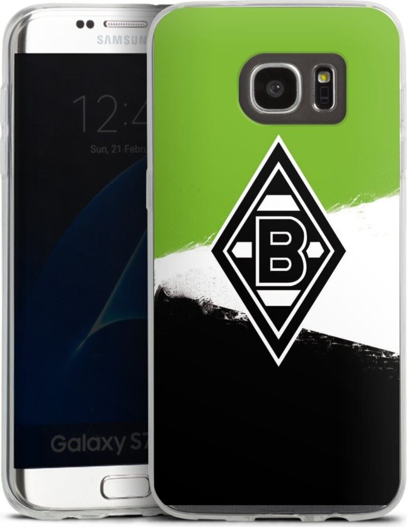 DeinDesign Slim Hülle für Samsung Galaxy S7 Edge Silikon Case Ultra Dünn Handyhülle Borussia Mönchengladbach Offizielles Lizenzprodukt BMG